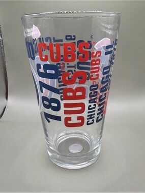 Chicago Cubs Red & Blue Logo Pint Glass